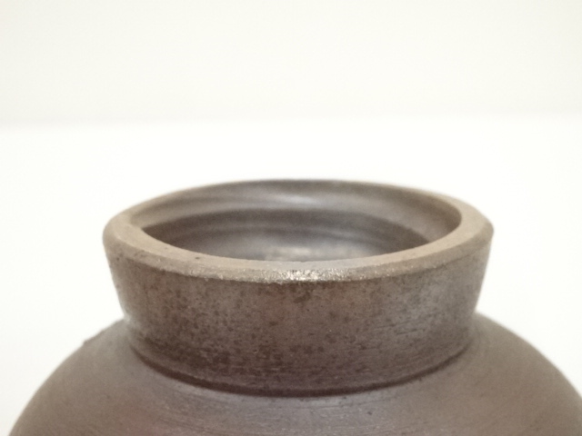 備前焼　茶道具　華道具　骨董品　高さ約260mm　幅約220mm 茶道具買取 アンティークな茶道具は高額に？！まずは鑑定に出す